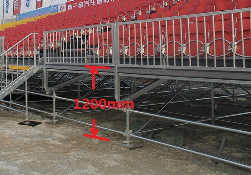 綠蛙斜梁式可拆卸拼裝看臺,臨時租賃看臺