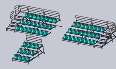 綠蛙菊花扣式可拆卸拼裝看臺