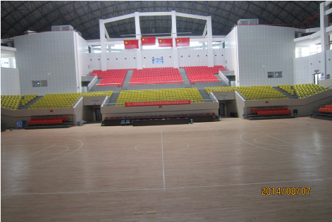 湖南省運(yùn)會(huì)場館之雙峰體育中心看臺(tái)