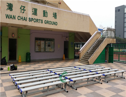 香港灣仔運(yùn)動(dòng)場鋁合金長凳看臺(tái)