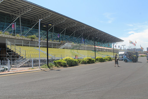 深圳機場國際車窗可拆卸拼裝看臺