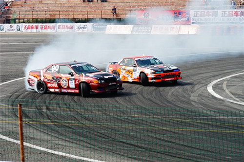 日本D1GP漂移大賽綠蛙看臺閃耀助威東莞賽場