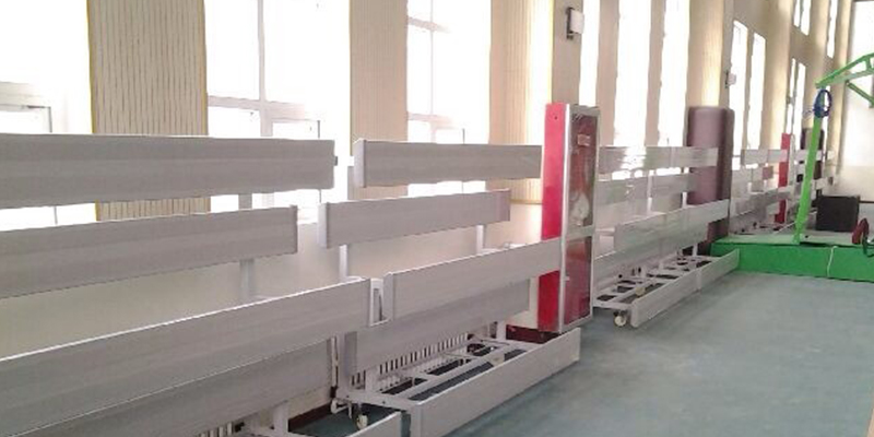 青海西寧青春體育籃球館鋁制看臺安裝到位 青海西寧青春體育籃球館鋁制看臺安裝到位