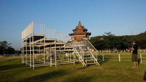 綠蛙看臺(tái)亮相順德順?lè)迳焦珗@中法文化節(jié)