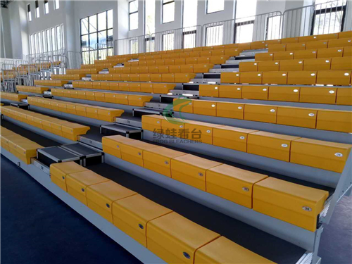 江西九江武寧二中綠蛙伸縮看臺(tái)