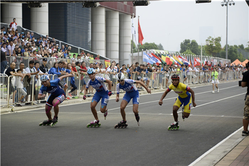 綠蛙拼裝看臺助力2017年世界輪滑錦標賽