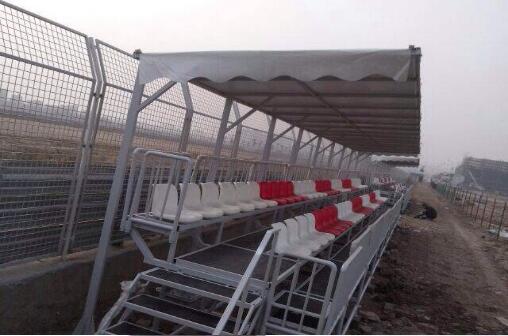 綠蛙公司參與福州汽車直線競速賽道看臺建設