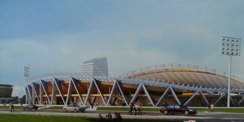 甕安縣全民健身活動(dòng)中心看臺(tái)安裝完畢 甕安縣全民健身活動(dòng)中心看臺(tái)安裝完畢