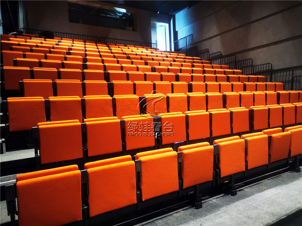 綠蛙看臺承接了深圳天鵝湖劇場中的電動伸縮看臺安裝