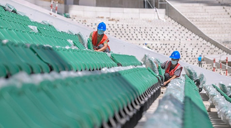 新工體座椅預(yù)計(jì)11月底安裝完成，觀眾座椅喜換新裝